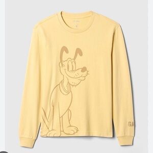 GAP x Disney Heavyweight Cotton T-Shirt Pluto with Embroidered sleeve